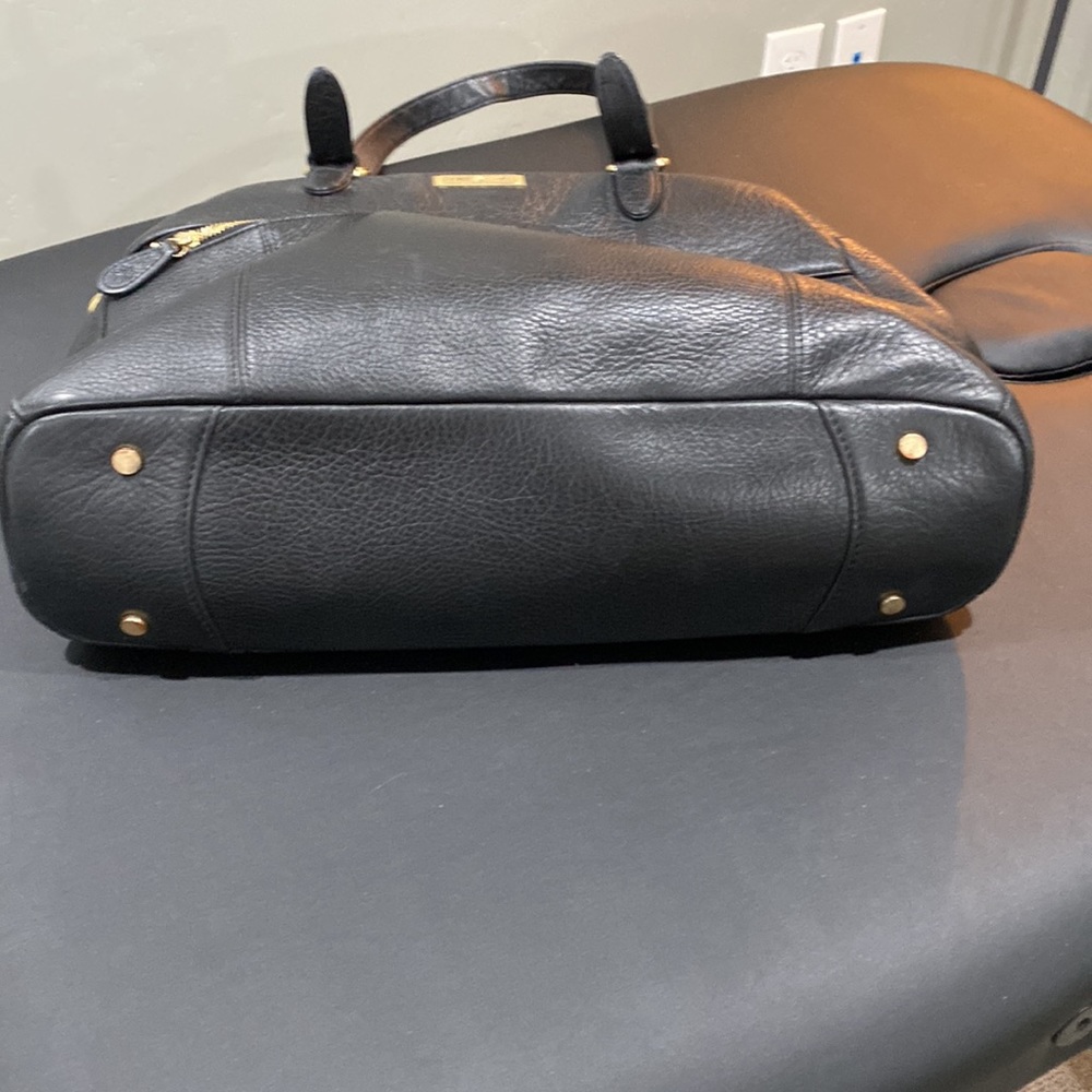 Lily Jade Rosie Black leather baby diaper bag purse. Excllt condition. - Picture 8 of 9